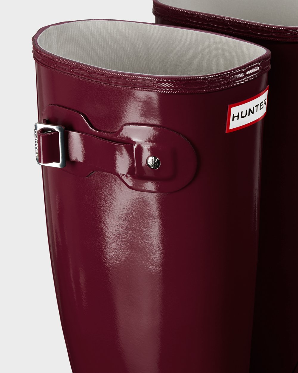 Botas de Lluvia Altas Hunter Mujer - Original Gloss - Rojos - WYAJVDX-47